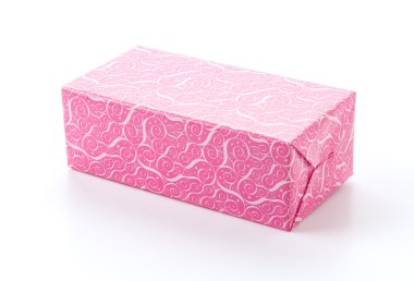 Beyaz arkaplanda hediye kutusu