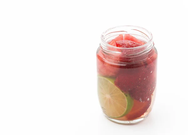 Infused water on white background — Stock Photo, Image