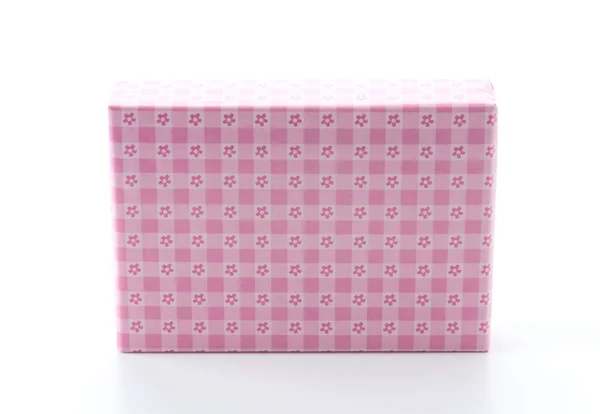 Gift box on white background — Stock Photo, Image