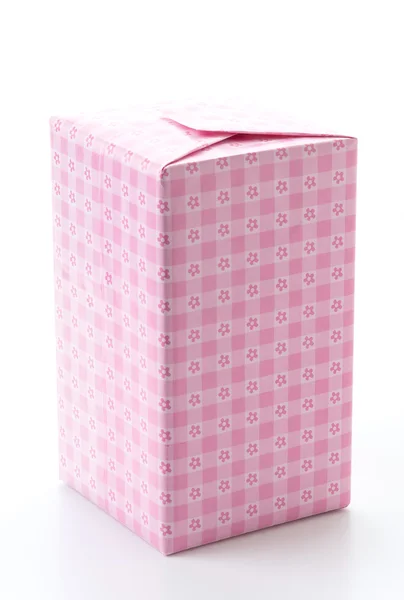 Gift box on white background — Stock Photo, Image