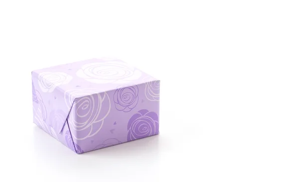 Gift box on white background — Stock Photo, Image