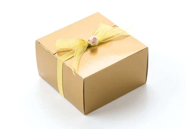 Gift box on white background Royalty Free Stock Images