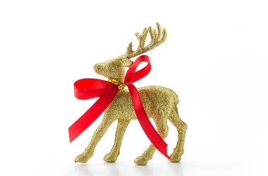 Noel için altın Ren geyiği