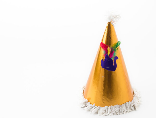 party hat on white background