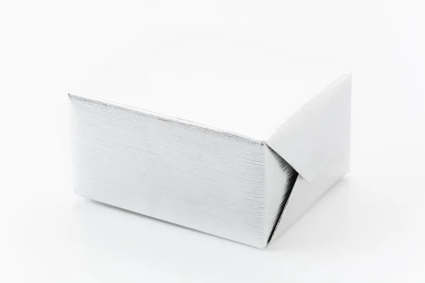 흰색 배경으로 된 선물 상자 — 스톡 사진