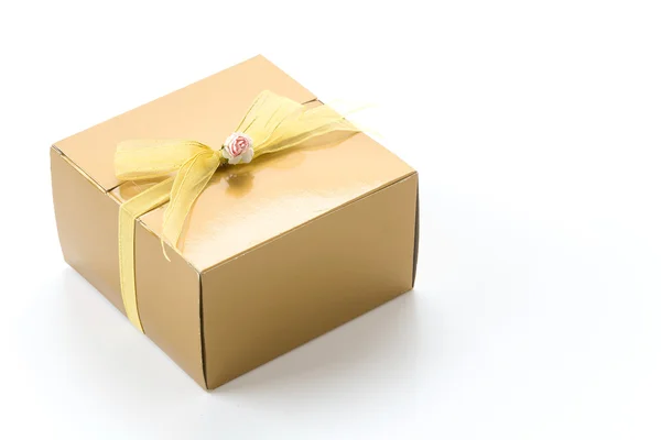Gift box on white background Stock Picture