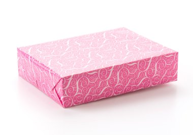 Beyaz arkaplanda hediye kutusu