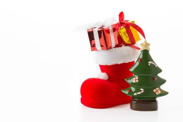 Gift box with christmas tree — Stock Photo, Image