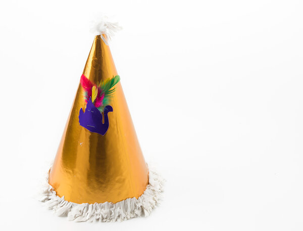 party hat on white background