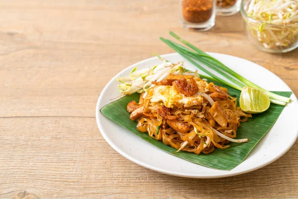 Pad Thai Жареная Рисовая Лапша — стоковое фото