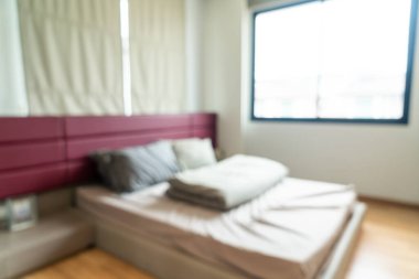 Arka plan için soyut bulanık yatak odası iç mimarisi