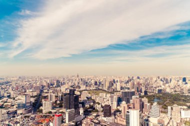 Bangkok Tayland 'da mimarisi ve binası olan güzel bir şehir manzarası