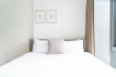Özet olarak, arka plan için soyut bulanıklık ve odaksız otel odası