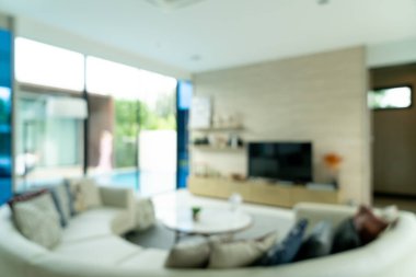 Arkaplan için soyut bulanık oturma odası