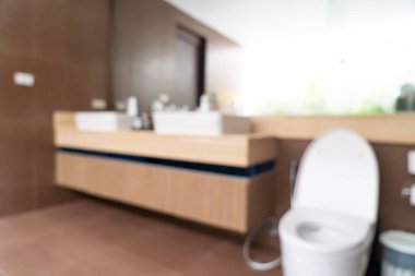 Soyut bulanıklık, arka plan için lüks otel banyosu.