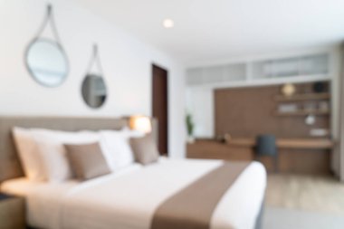 Soyut bulanık güzel lüks otel odası arka plan için iç mekan