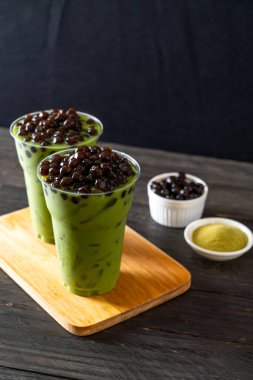 Köpüklü kibrit yeşil latte.