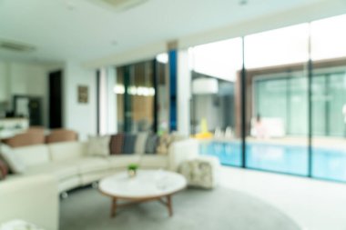 Arkaplan için soyut bulanık oturma odası