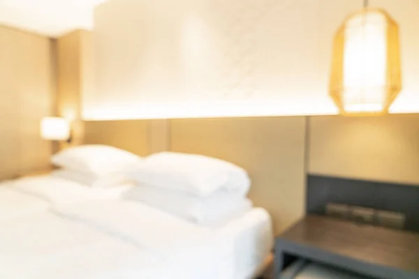 抽象的なぼかしと背景のための専用ホテルリゾートベッドルーム — ストック写真