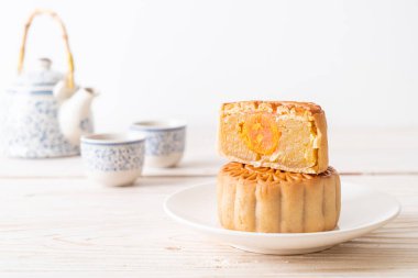 Çin ay pastası durian ve yumurta sarısı aromalı.