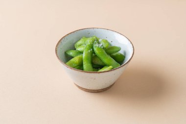Japon mutfağı Edamame fasulye kasesi - Japon yemek tarzı
