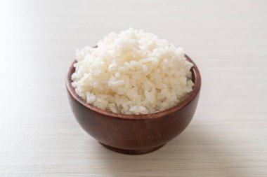 Tayland yaseminli beyaz pirinç kasesi.