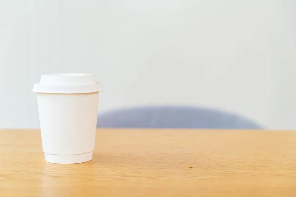 hot coffee cup in cafe restaurant