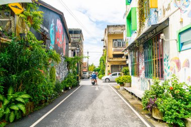 SONGKHLA, THAILAND - 15 Kasım 2020: Songkhla, Tayland 'da eski ve güzel şehir ve manzaralar inşa etmek 15 Kasım 2020.