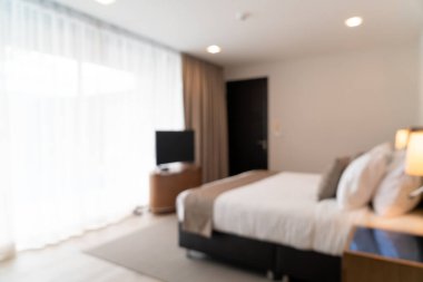 Soyut bulanık güzel lüks otel odası arka plan için iç mekan