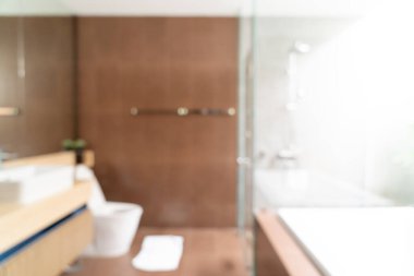 Soyut bulanıklık, arka plan için lüks otel banyosu.