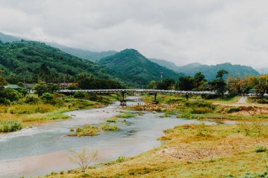Kiriwong köyü - Tayland 'ın en iyi temiz hava köylerinden biri ve eski Tayland kültüründe yaşıyor. Nakhon si thammarat, Tayland 'ın güneyi.