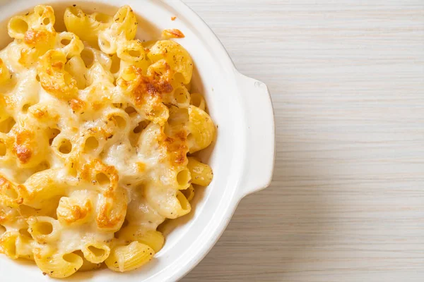 Mac Queso Pasta Macarrones Salsa Cursi Estilo Americano — Foto de Stock