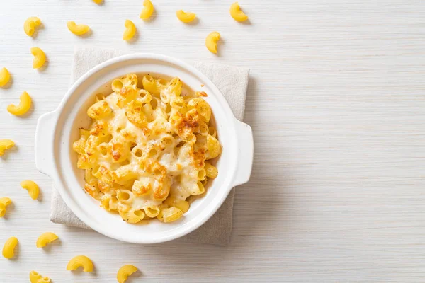 Mac Queso Pasta Macarrones Salsa Cursi Estilo Americano — Foto de Stock