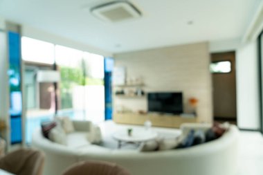 Arkaplan için soyut bulanık oturma odası