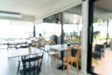 Arka plan için soyut bulanık kahve dükkanı ve restoran