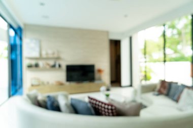 Arkaplan için soyut bulanık oturma odası