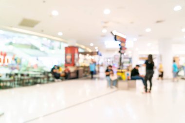 Alış veriş merkezinde arka plan için soyut bulanık dükkan ve perakende mağazası
