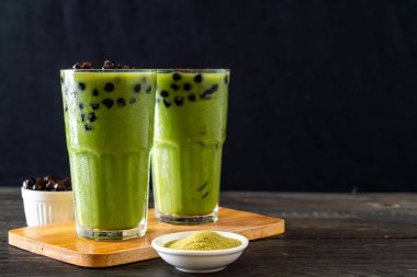 Köpüklü kibrit yeşil latte.