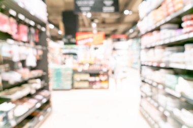 Arkaplan için soyut bulanık ve odaklanmış süpermarket