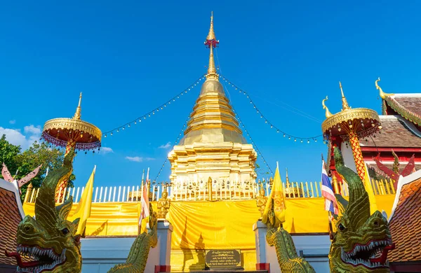 Wat Phra Doi Kham Templo Montaña Dorada Chiang Mai Tailandia — Foto de Stock
