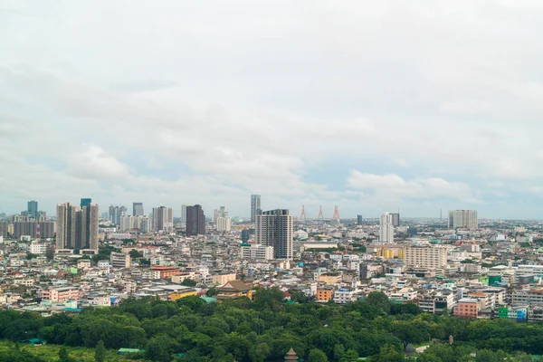 Bangkok City Skyline Thailand Med Molnigt — Stockfoto