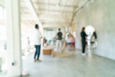 Arka plan için soyut bulanık kahve dükkanı ve restoran