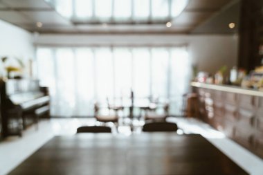 Arkaplan için soyut bulanık ve odaklanmış restoran