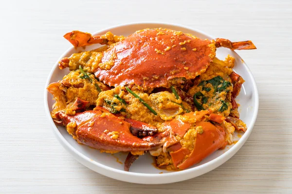 Stir Fried Crab Curry Powder Seafood Style — Stock Photo, Image