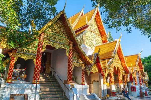 Chiang Mai Thailand Dec 2020 Χρυσό Βουνό Στο Ναό Στο — Φωτογραφία Αρχείου