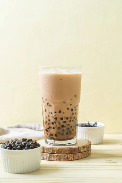 Chá Leite Taiwan Com Bolhas Bebida Asiática Popular — Fotografia de Stock
