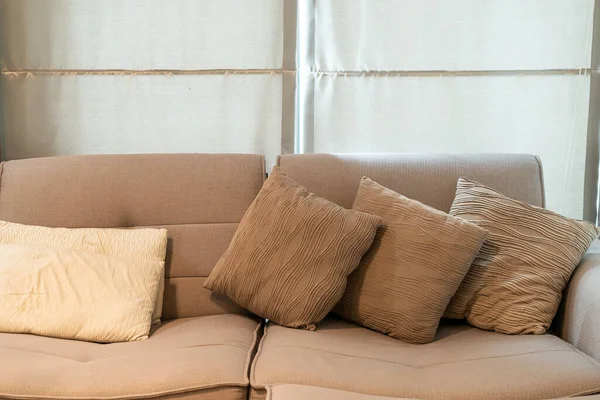 Beautiful Pillow Decoration Sofa Living Room — Stock Photo, Image