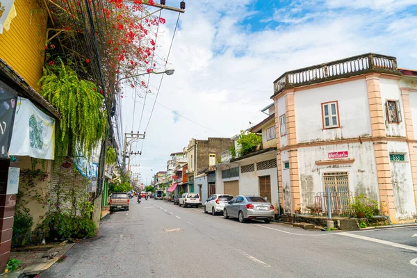 Songkhla Thaïlande 2020 Nov Bâtiment Coloré Beau Vieille Ville Paysage — Photo