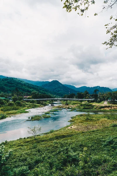 Kiriwong Dorf Eines Der Besten Frischluftdörfer Thailands Und Leben Alter — Stockfoto