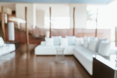 Özet olarak, arka plan için soyut bulanık ve odaksız otel lobisi